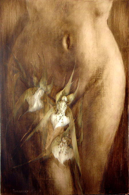 Художница Марина Подгаевская: картина Орхидеи - холст,масло